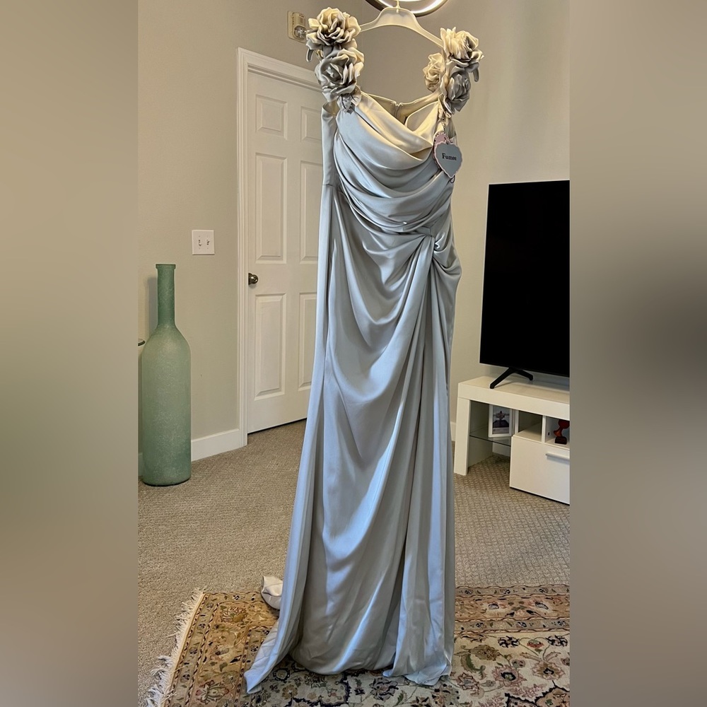 Silver Evening Gown